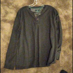 G.H. BASS AND CO two button henley